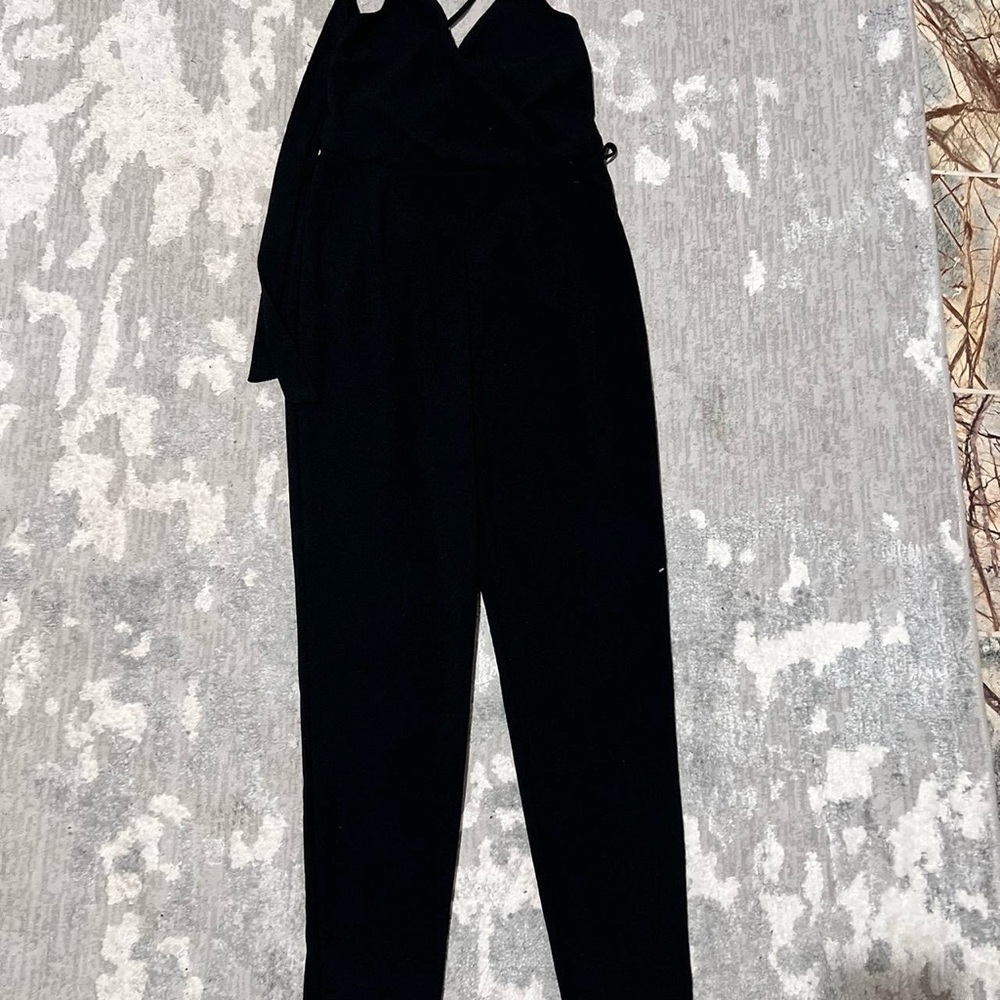 Mind Code Black Long-Sleeve Jumpsuit